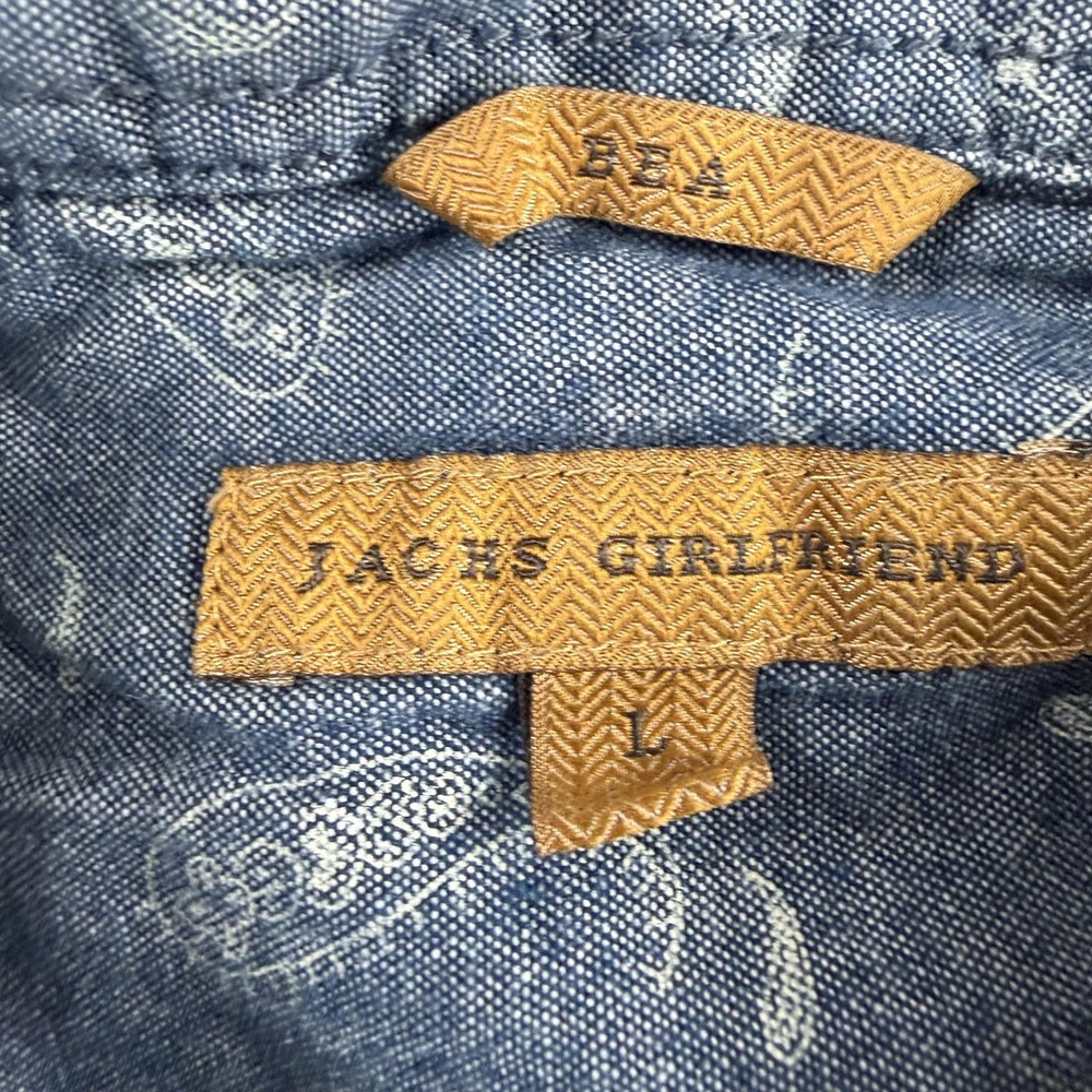 JACHS GIRLFRIEND Shirt Womens Large Black Plaid Flannel Long Sleeve Button Up - Picture 2 of 9